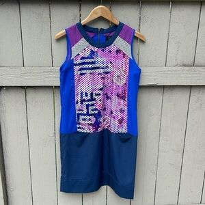 Plains & Prints Dress Geometric Contemporary Abstract Modern Quiet Luxury Sz 4